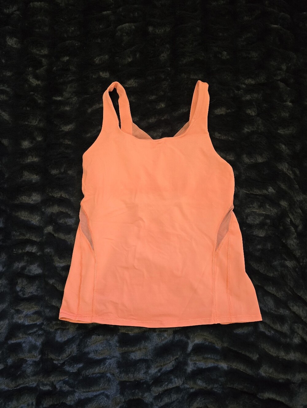 Lululrmon Women’s Coral Performance Tank with Mesh Panels